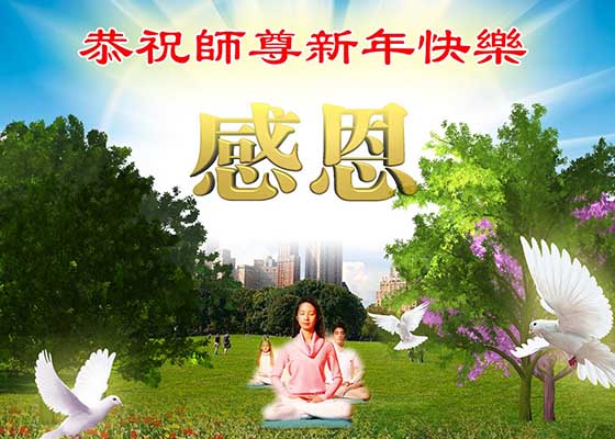 40行业大法弟子恭祝慈悲的师父新年好