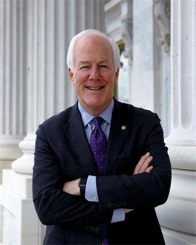 '图1：德州联邦参议员约翰·康宁（John Cornyn）'