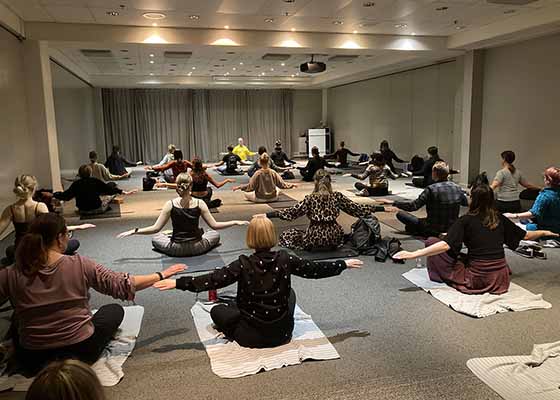 参加芬兰大型展销会　法轮功受欢迎