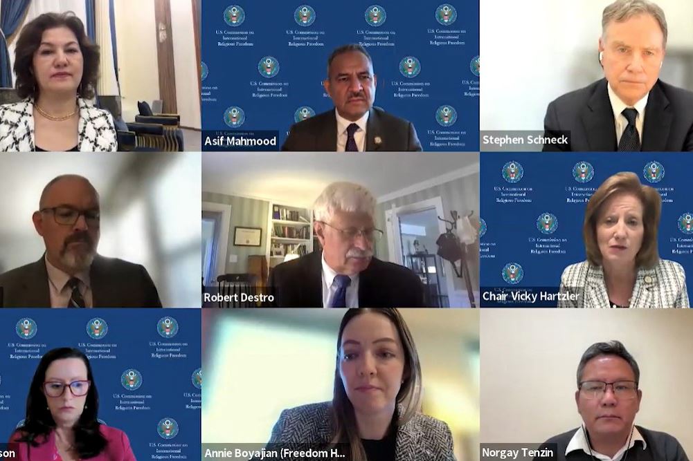 '图1:二零二五年十月十六日,美国国际宗教自由委员会(USCIRF)举行线上听证会,谴责中共迫害法轮功等信仰团体。'